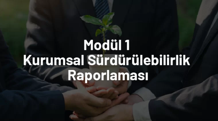 Modül 1 Kurumsal Sürdürülebilirlik Raporlaması